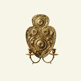 Daisy Brass Wall Sconce (Double)