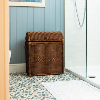 Chest-laundry-basket-teak-front-on